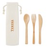 Set de couverts en bambou personnalisable