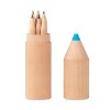 PETIT COLORET - 6 crayons dans un étui en bois