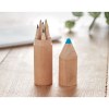 PETIT COLORET - 6 crayons dans un étui en bois
