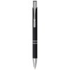 Stylo bille rétractable doux au toucher Moneta (encre noire)