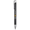 Stylo bille rétractable en aluminium Moneta (encre noire)