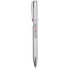 Stylo bille rétractable en aluminium Moneta (encre noire)
