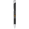 Stylo bille rétractable en aluminium anodisé Moneta (encre noire)