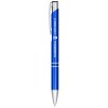 Stylo bille rétractable en aluminium anodisé Moneta (encre noire)