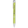 Stylo bille rétractable en aluminium anodisé Moneta (encre noire)