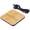 Socle de charge sans fil de 5 W en bambou et tissu Leaf
