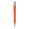 OLAF SOFT. Stylo à bille en aluminium, finition rubber