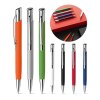 OLAF SOFT. Stylo à bille en aluminium, finition rubber