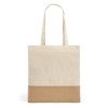 MERCAT. Sac 100% coton (160 g/m²) avec détails en imitation jute