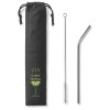COCKTAIL. Paille en acier inoxydable réutilisable