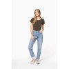 T-shirt col rond manches courtes femme