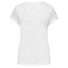 T-shirt col V manches courtes femme