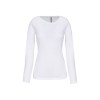 T-shirt col rond manches longues femme