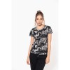 T-shirt camo manches courtes femme