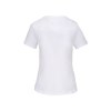 T-shirt Bio col à bords francs manches courtes femme