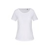 T-shirt Bio col à bords francs manches courtes femme