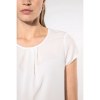 Blouse crêpe manches courtes femme