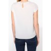 Blouse crêpe manches courtes femme