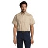 Chemise homme en twill de coton manches courtes - BROOKLYN