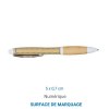 Stylo à bille NASH BAMBOU Encre bleue