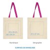 Sac coton DELHI 155 Bleu - ARRETE
