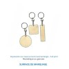 Porte-clés ECO PLAQUE BOIS - France