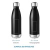 Bouteille isotherme SCREW 500 ml - Gris Argent