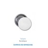 Badge EPINGLE rond Brillant 25 mm