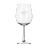 Verre à vin transparent à pied