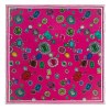 Foulard soie Perla Fushia