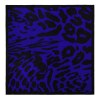 Foulard soie Lina Bleu Chiné & Noir