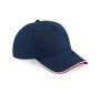Casquette authentic visière passepoilée