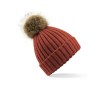 Bonnet grosse maille pop pom