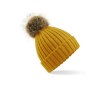 Bonnet grosse maille pop pom