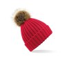 Bonnet grosse maille pop pom