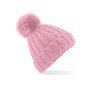 Bonnet verbier grosse maille pop pom