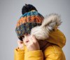 Bonnet enfant corkscrew avec pompon
