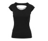 Tee-shirt femme dos lacéré