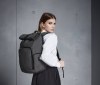 Sac à dos avec rabat enroulable et chargeur q-tech