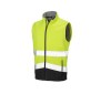 Bodywarmer softshell de travail haute visibilité