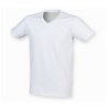 Tee-shirt stretch col v homme