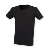 Tee-shirt stretch col v homme