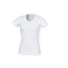 Tee-shirt stretch col v femme