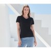 Tee-shirt stretch col v femme