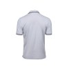 Polo homme col et manches contrastés