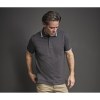 Polo homme col et manches contrastés