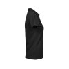 Polo stretch col v femme bio