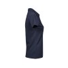 Polo stretch col v femme bio