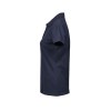 Polo stretch col v femme bio