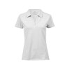 Polo stretch col v femme bio